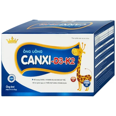 Siro ống uống Canxi-D3-K2 5ml Kingphar bổ sung canxi & vitamin D3 cho cơ thể (6 vỉ x 5 ống)